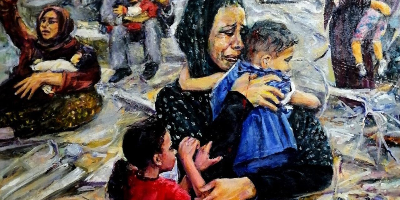 Talas Belediyesi’nden Gazzeli Çocuklara Resim Sergisi