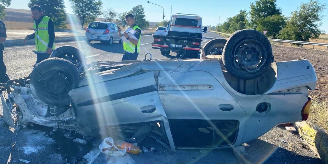 Otomobil Takla Attı: 4’ü Çocuk 6 Yaralı