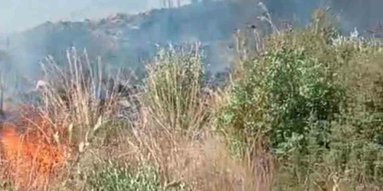 Gazipaşa’da Bahçede Çıkan Yangın Ekiplerinin Müdahalesiyle Söndürüldü