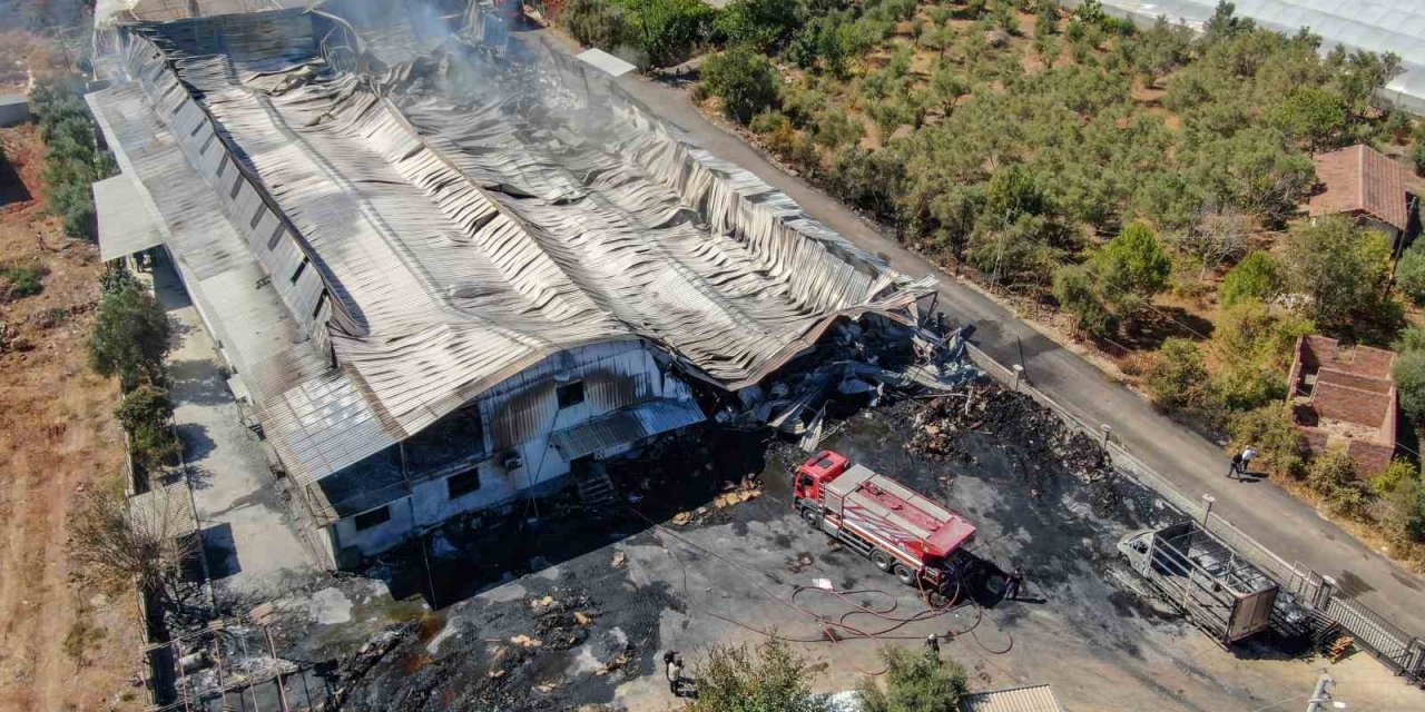 Antalya’da Karton Fabrikası Kül Oldu, Maddi Hasar 100 Milyon Tl