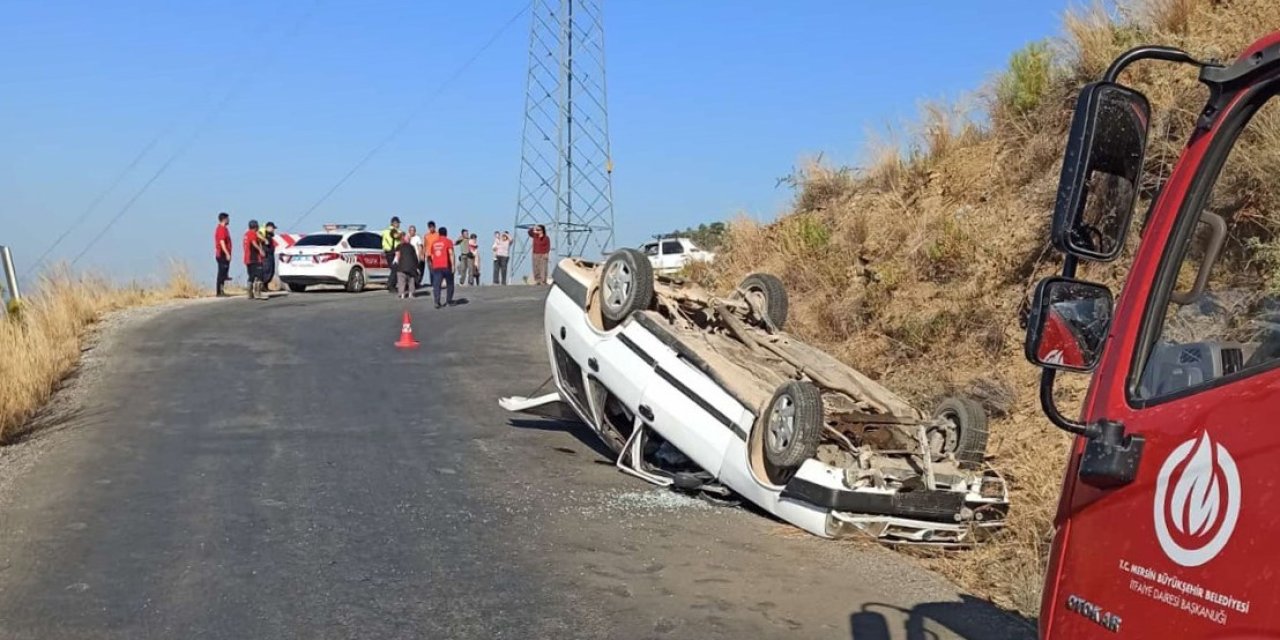 Freni Boşalan Otomobili Durdurmak İçin Yol Kenarındaki Toprak Zemine Sürdü