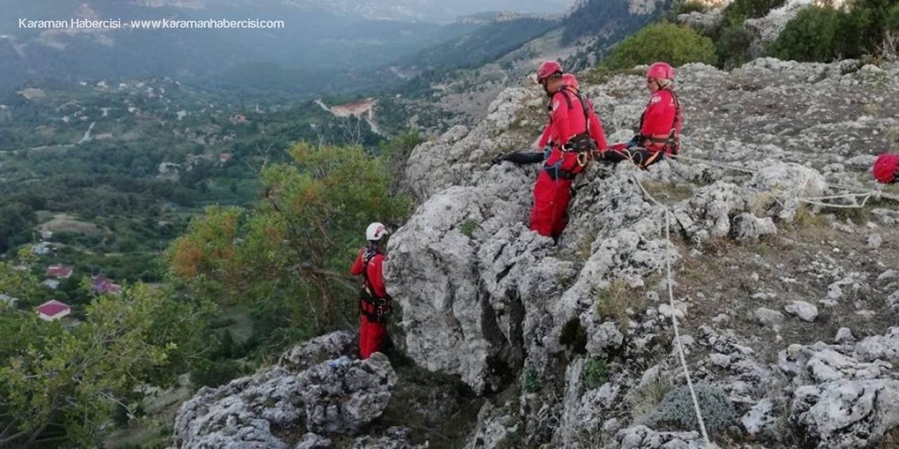 Dağ Yamacında Mahsur Kalan Keçiyi Akut Kurtardı