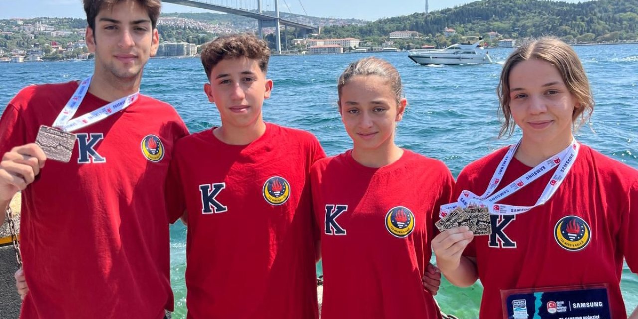 Mersinli Sporcular ’istanbul Boğaziçi Kıtalararası Yüzme Maratonu’ndan Başarıyla Döndü