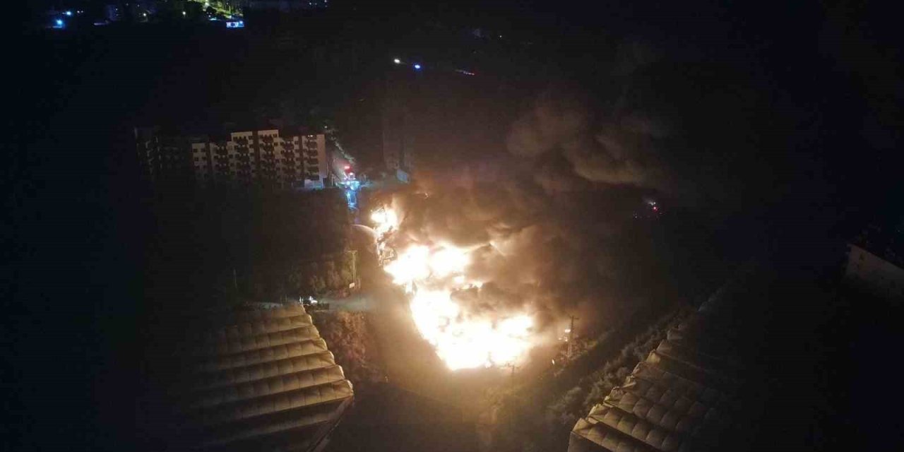 Mersin’de Limon Paketleme Tesisinde Yangın