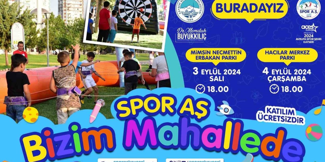 Büyükşehir’in ‘spor A.ş. Bizim Mahallede’ Etkinlikleri Hız Kesmeden Devam Ediyor