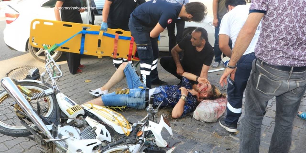Karaman'da Otomobil İle Motosiklet Çarpıştı: 1 Yaralı