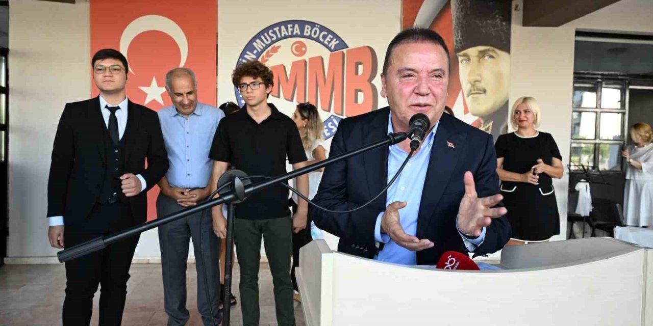Başkan Muhittin Böcek, Yeni Eğitim-öğretim Yılını Muhittin-mustafa Böcek Anadolu Lisesi’nde Açtı