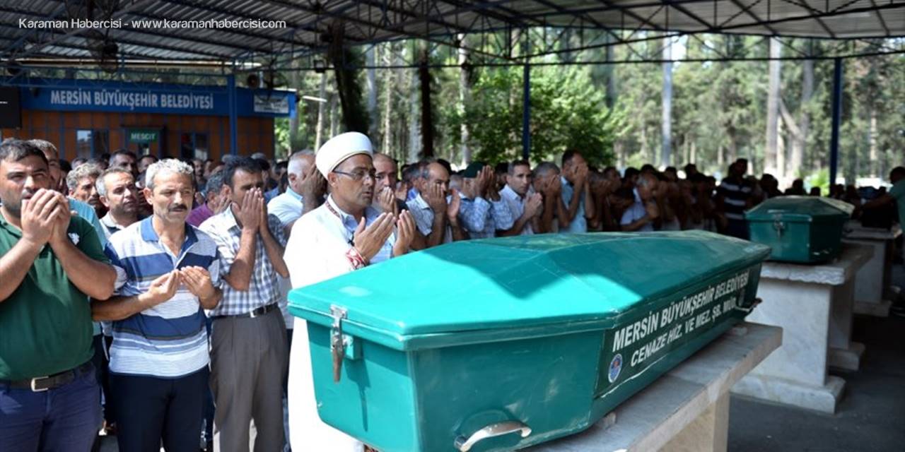 Denizde Boğulan Baba İle Oğlu Toprağa Verildi