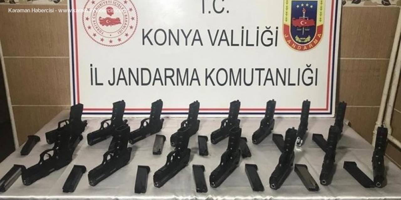 Konya'da Ayakkabı Kutularından Tabanca Çıktı