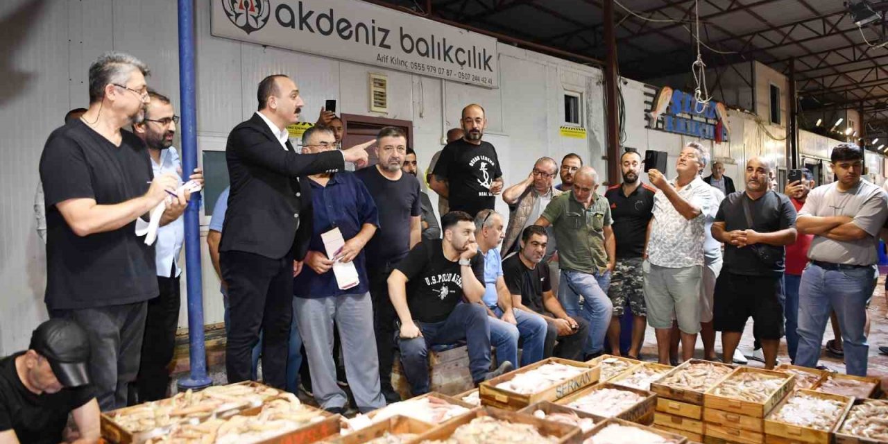 Başkan Kotan Balık Mezatında