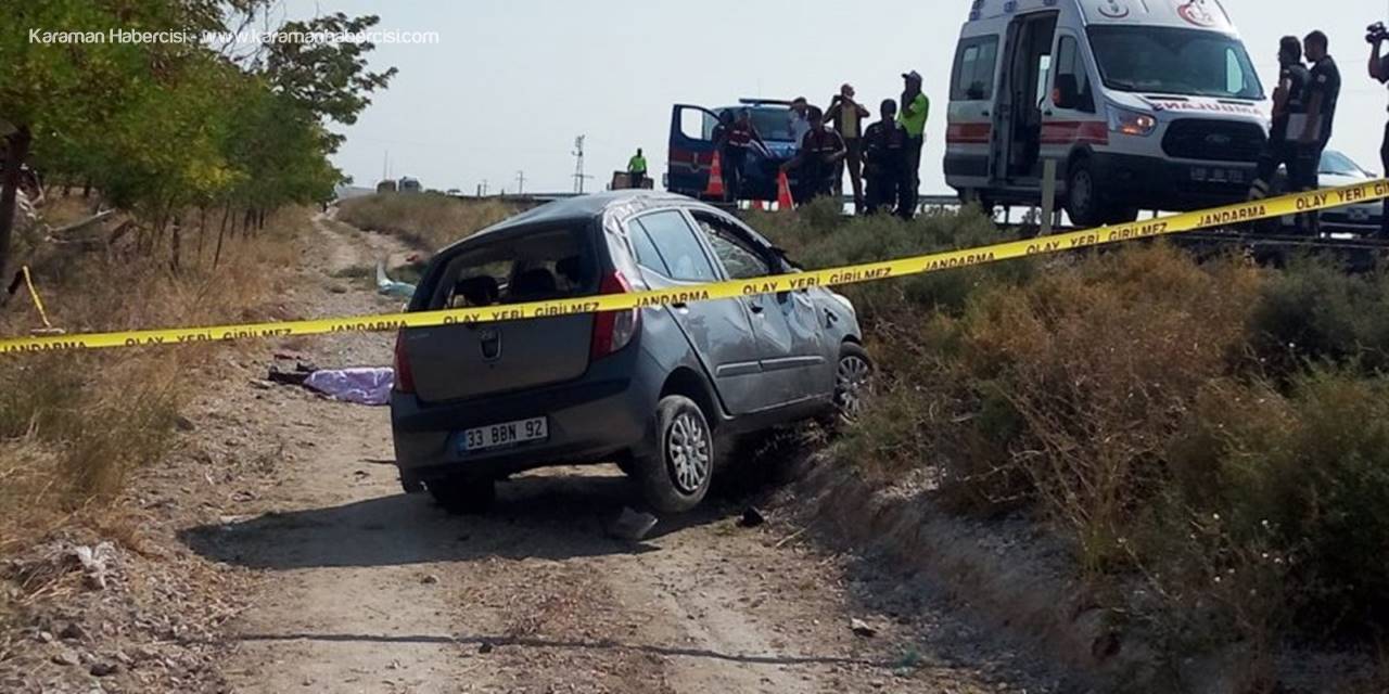 Aksaray'da Otomobil Şarampole Devrildi: 1 Ölü, 2 Yaralı