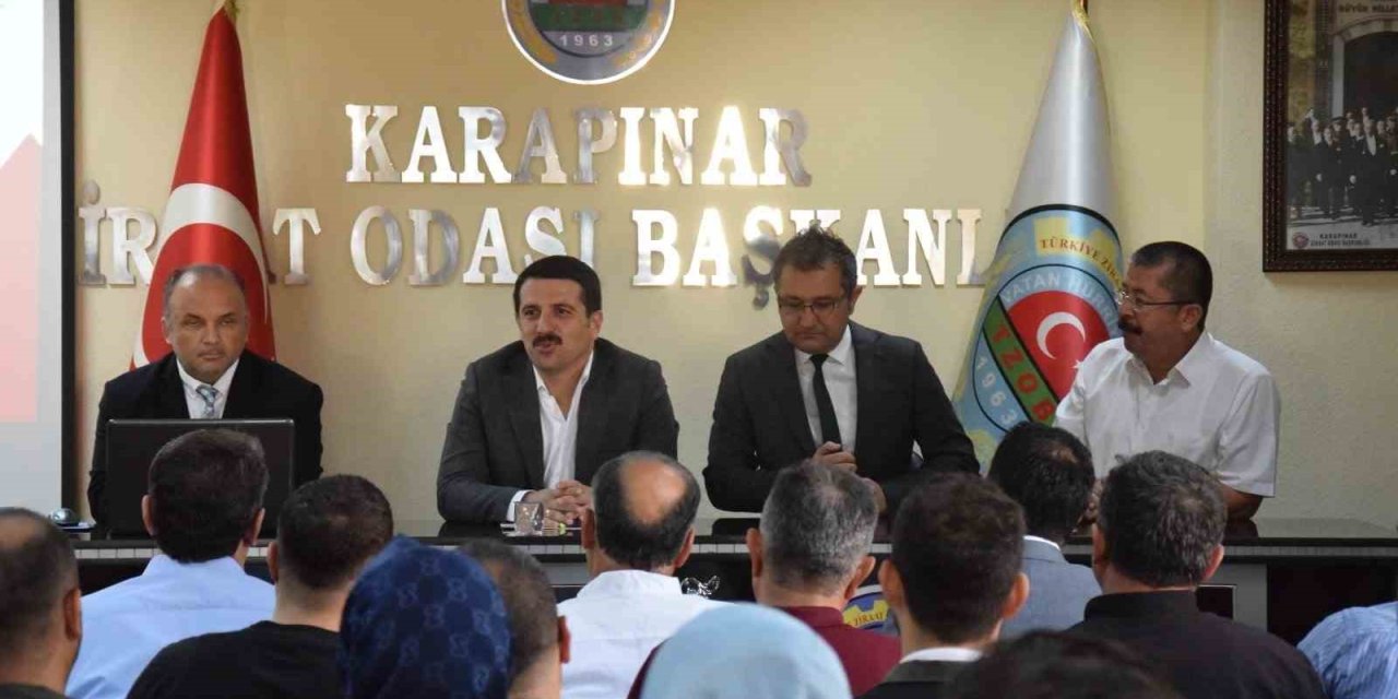 Karapınar’da Tarımda Yeni Döneme İlişkin Toplantı Düzenlendi