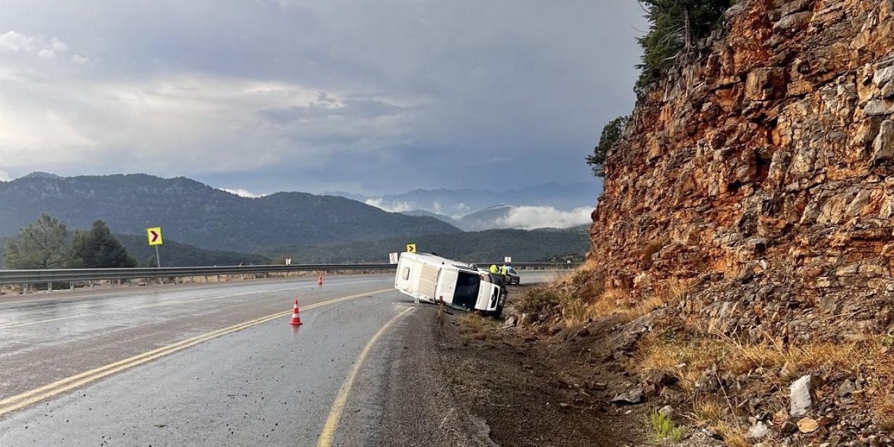 Akseki’de Trafik Kazası: 1 Yaralı