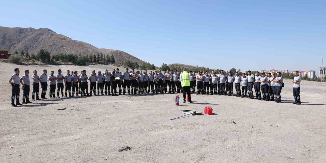 Kaymek’in Özel Güvenlik Personeline Yangın Eğitimi