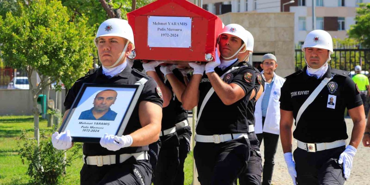 Kalp Krizi Sonucu Hayatını Kaybeden Polis Memuru Son Yolculuğuna Uğurlandı