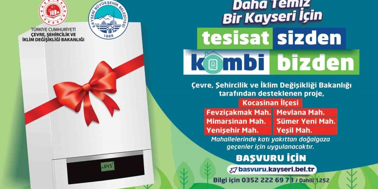 Büyükşehir’den Çevre Dostu Proje: Tesisat Sizden, Kombi Bizden