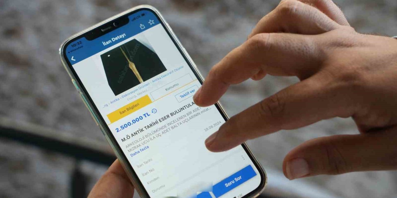 İnternetten Satılmaya Çalışılan Tarihi Eserler Orijinal Çıktı