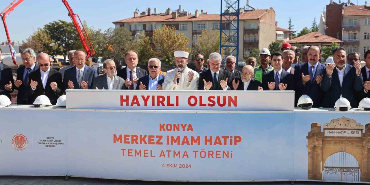 Konya Merkez İmam Hatip Lisesinin Temeli Atıldı