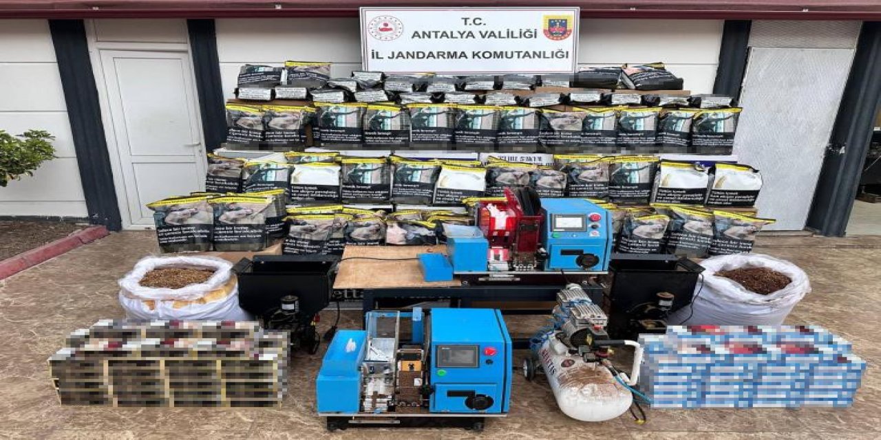 Antalya’da Kaçak Sigara Operasyonu