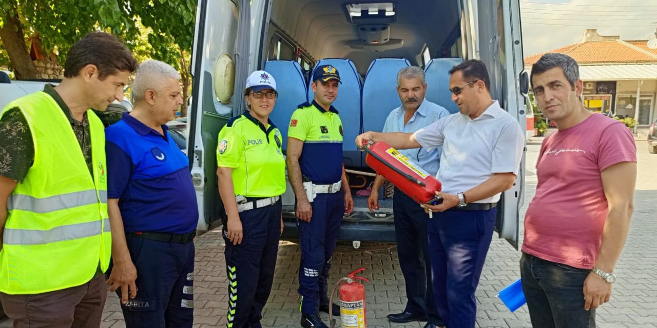 Kemer’de Servis Araçlarına Sıkı Denetim