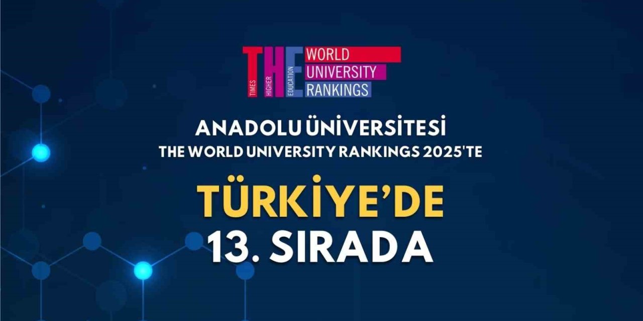 Anadolu Üniversitesi, The World University Rankings 2025’te 13’üncü Sırada
