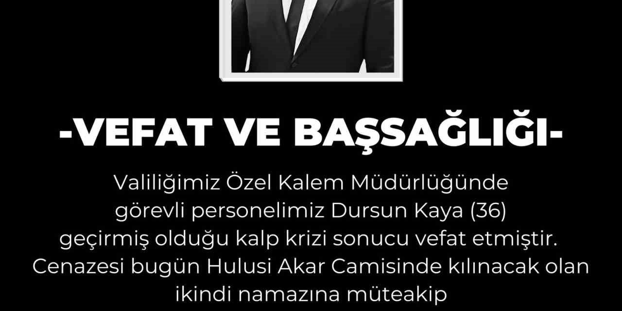 Kayseri Valiliği’nin Acı Günü