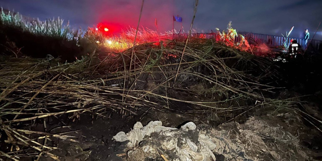 İki Ayrı Noktada Çıkan Sazlık Yangınları Korkuttu