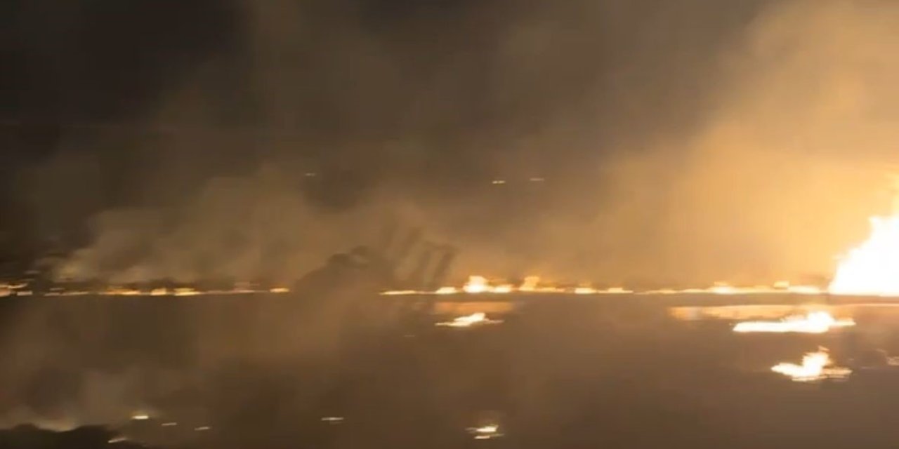 Gazipaşa’da Çalılık Alanda Çıkan Yangın Söndürüldü