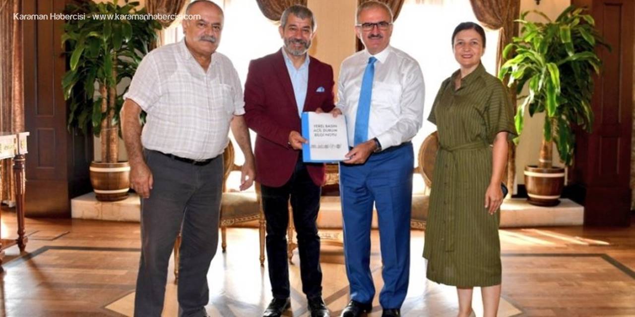 Antalya Valisi’ne Yerel Basın Acil Durum Raporu Dosyası.