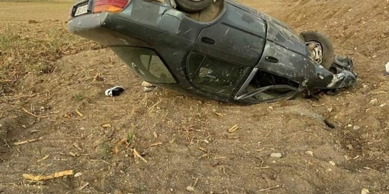 Otomobil Şarampole Devrildi, Sürücü Hayatını Kaybetti