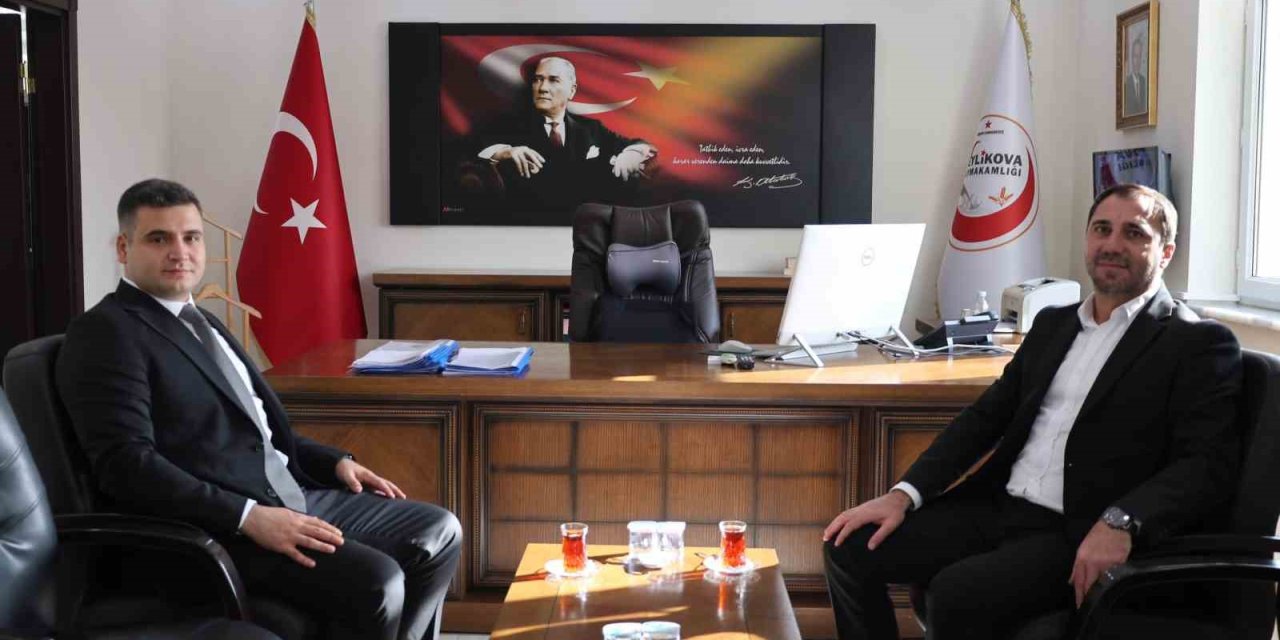 Beylikova Belediye Başkanı’ndan Kaymakam İsmail Şanal’a Hayırlı Olsun Ziyareti