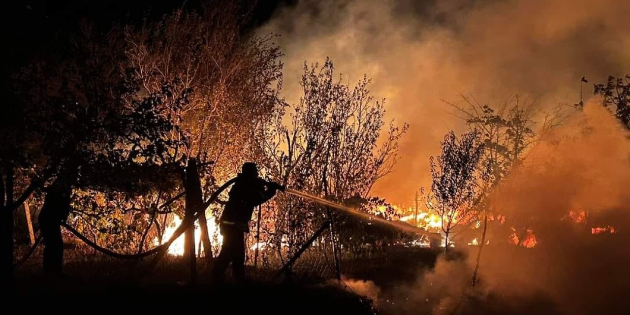 Akseki’de Tarım Arazisinde Yangın