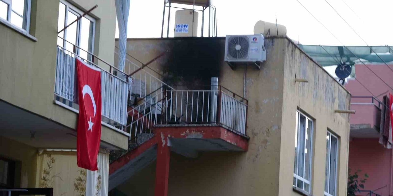 Merdivende Piknik Tüpüyle Yapılan Pişi Yangın Çıkardı