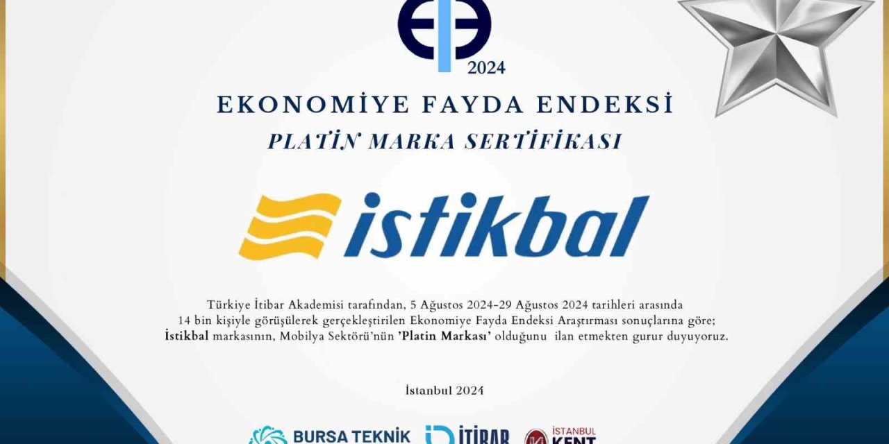 İstikbal’e “platin” Ödül