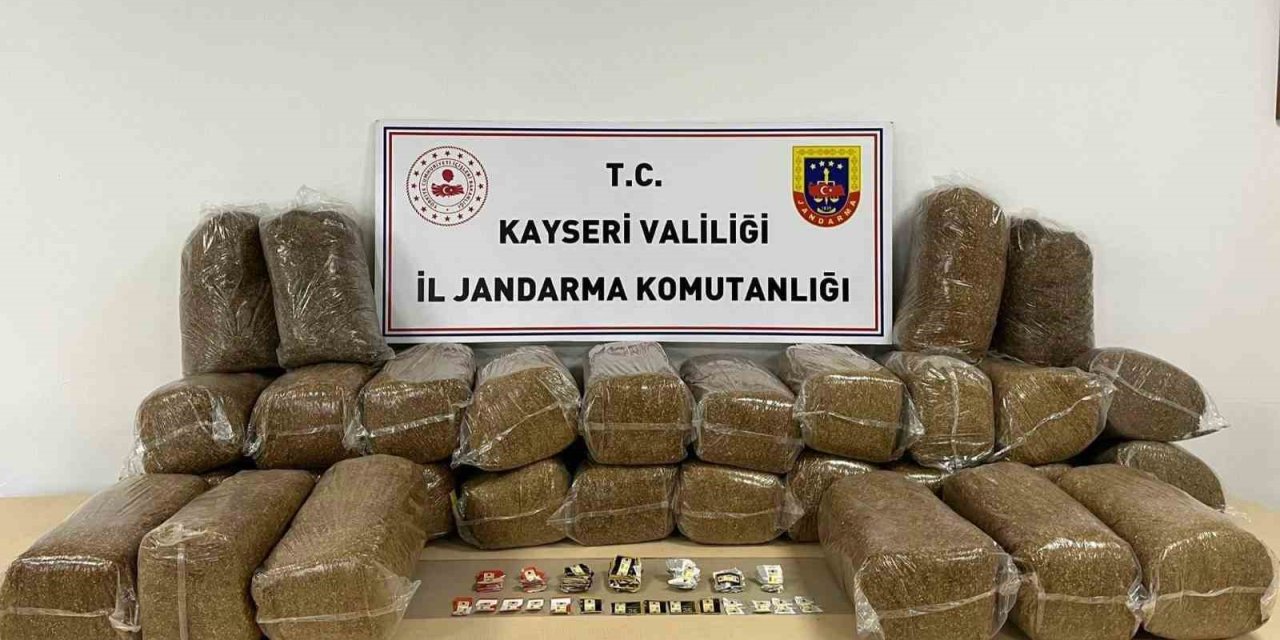 Kayseri’de 183 Kilo Bandrolsüz Tütün Ele Geçirildi