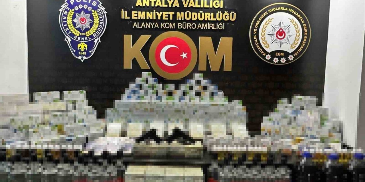 Antalya’da Çok Sayıda Gümrük Kaçağı Malzeme Ele Geçirildi, 11 Şahsa Adli İşlem Yapıldı