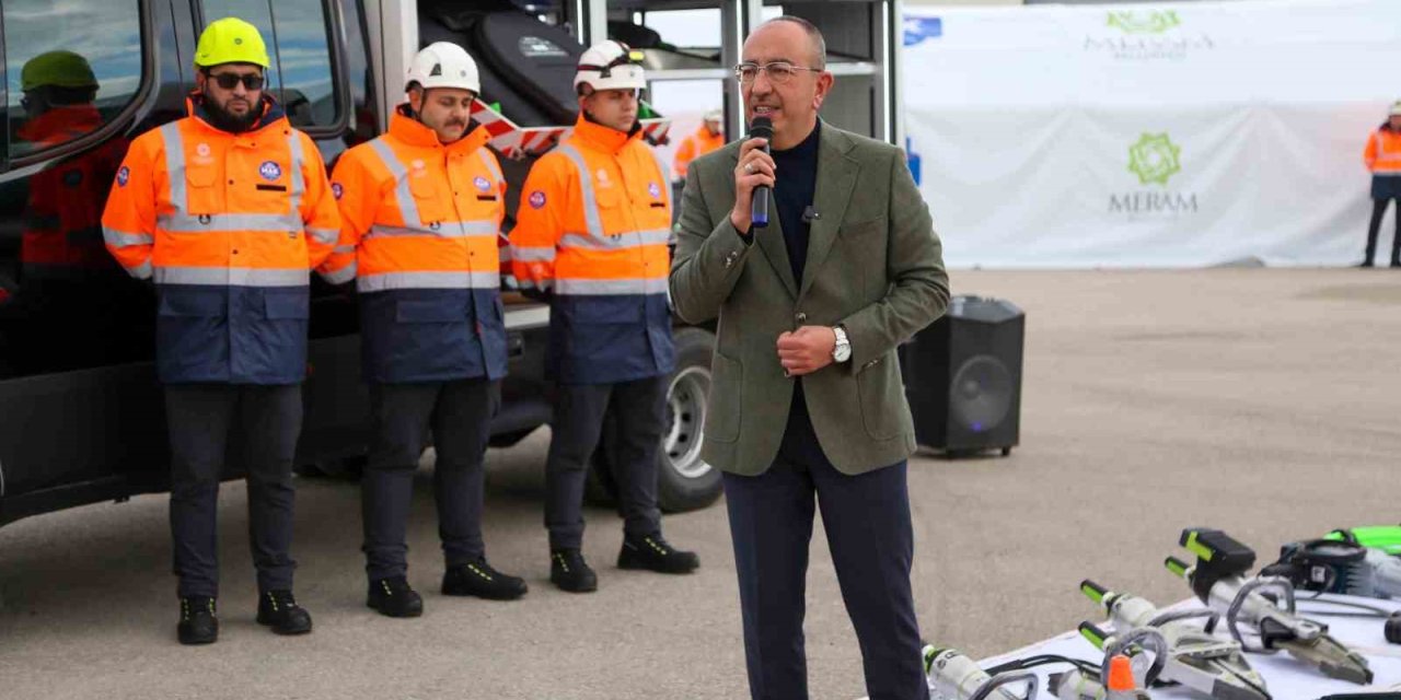 Meram Belediyesi Arama Kurtarma Ekibi Kurdu