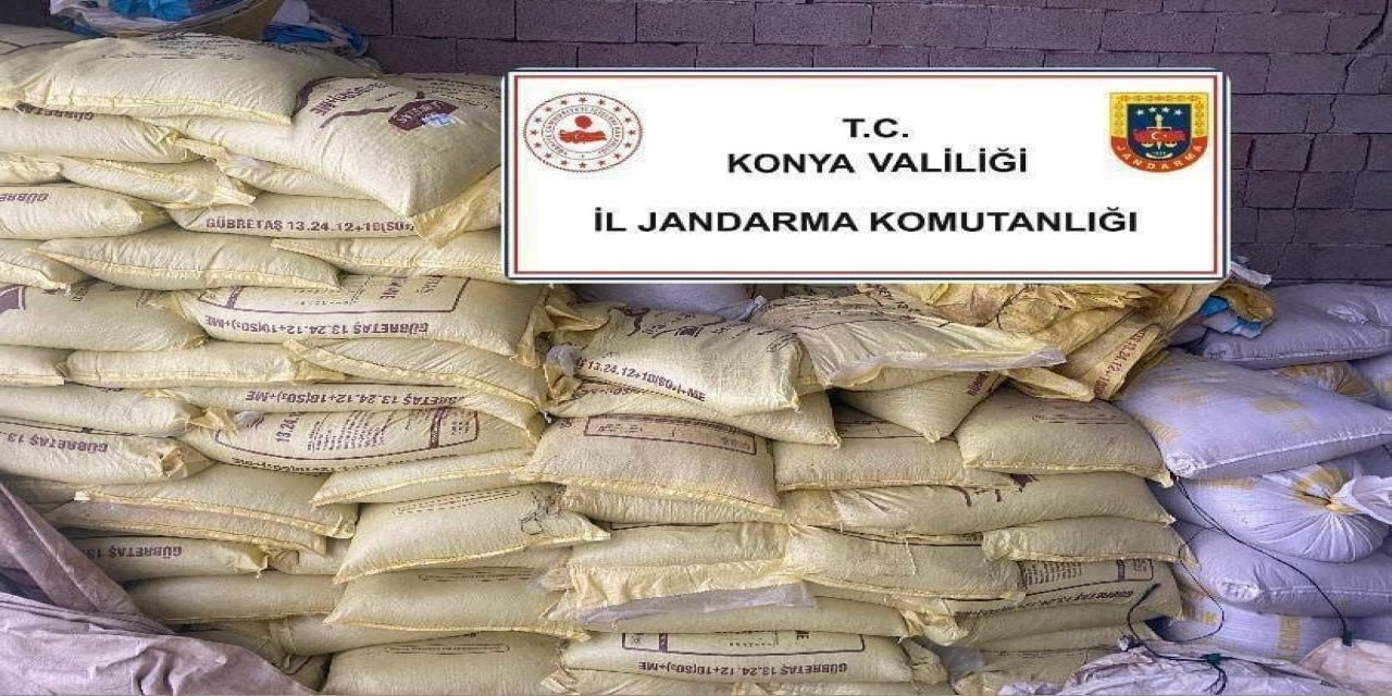 Konya’da 1 Milyon Liralık Kaçak Gübre Operasyonu