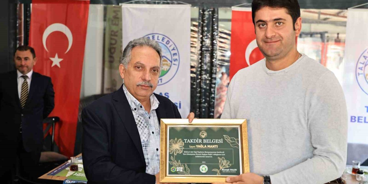 Talas’ta Bitkisel Atık Yağ Duyarlılığına Ödül
