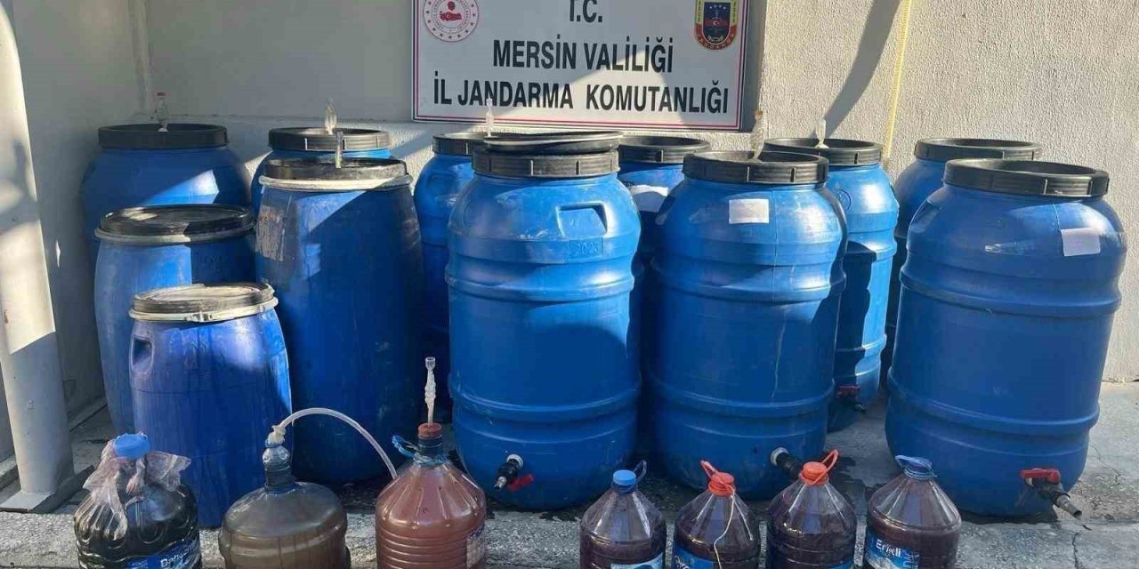 Mersin’de 3 Ton Sahte İçki Ele Geçirildi