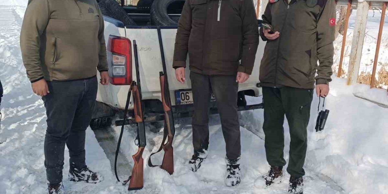 Yasa Dışı Av Yapan 3 Kişi Yakalandı