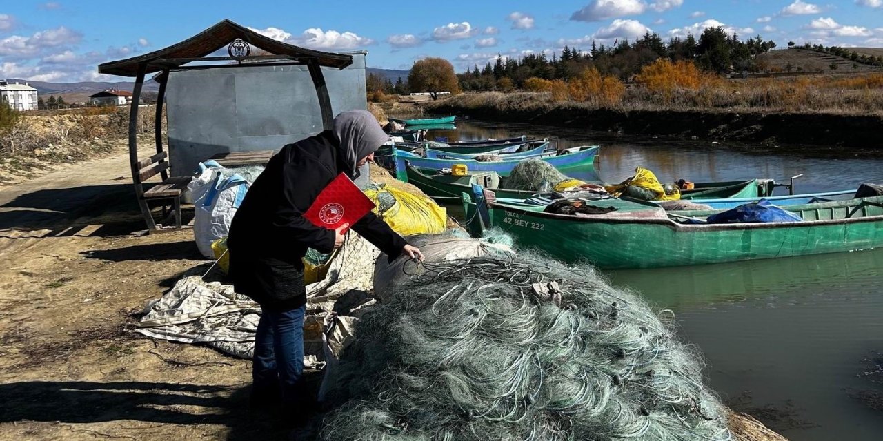 Beyşehir Gölü’ndeki Su Ürünleri Denetimlerle Korunuyor