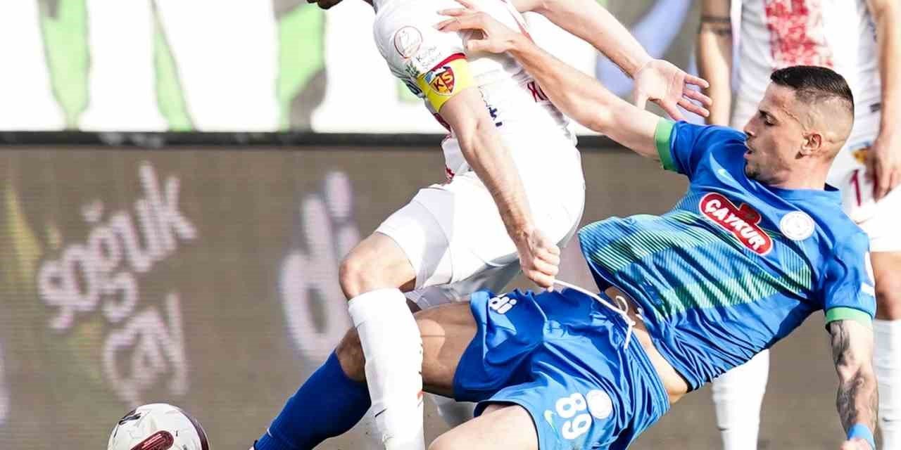 Kayserispor’un, Rize’de 15. Randevusu
