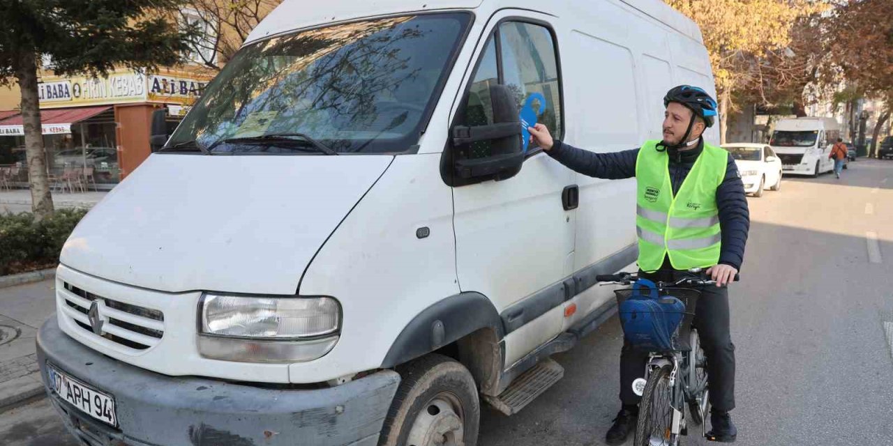 Konya’da Bisiklet Yollarının Araçlar Tarafından İşgal Edilmesine Dikkat Çekildi