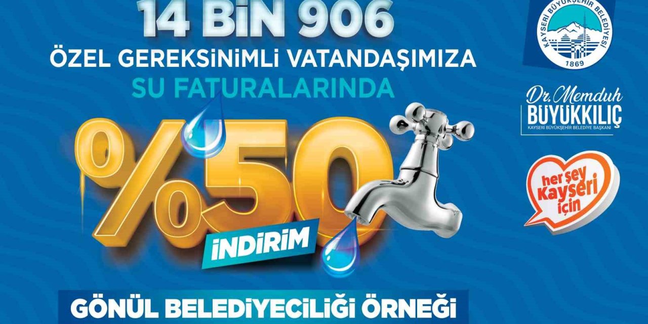 ‘engelli Dostu’ Başkandan Özel Destek: 14 Bin 906 Kişiye Su Faturasında Yüzde 50 İndirim