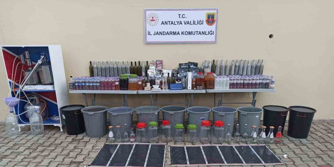Alanya’da Sahte Alkol Operasyonu