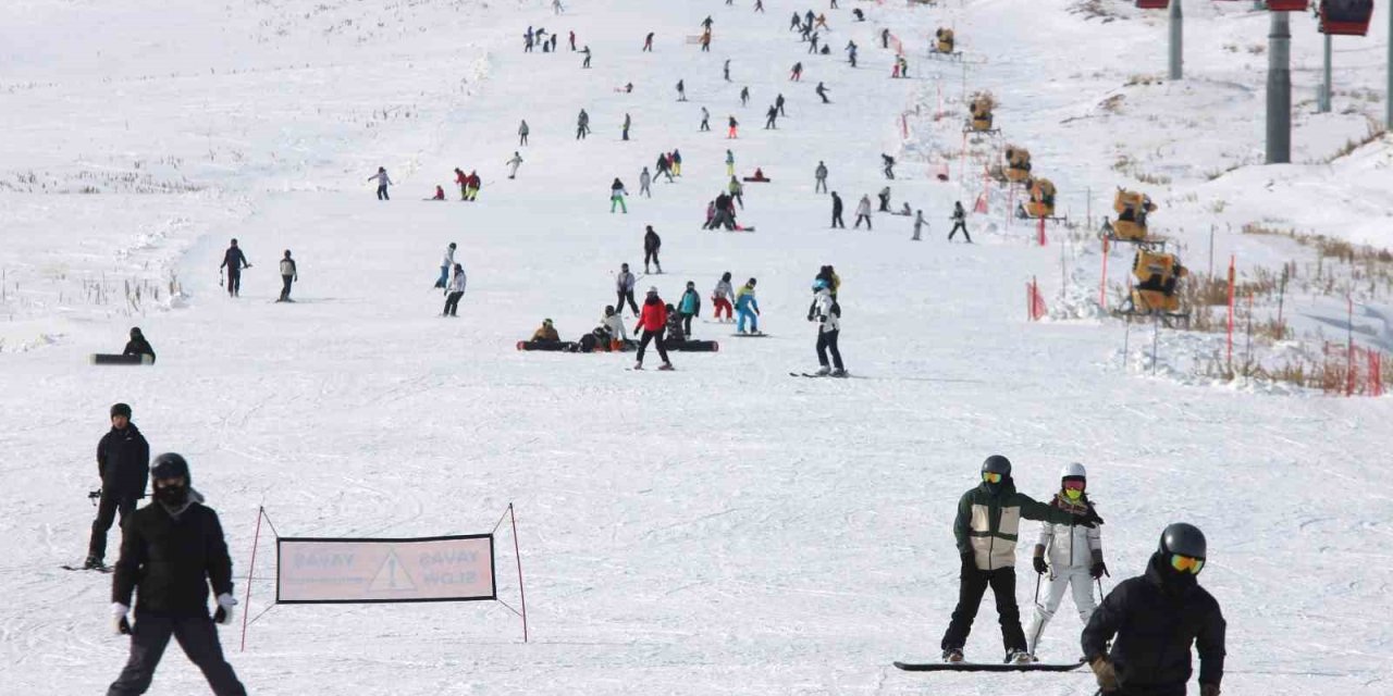 Erciyes’e Hafta Sonu Ziyaretçi Akını