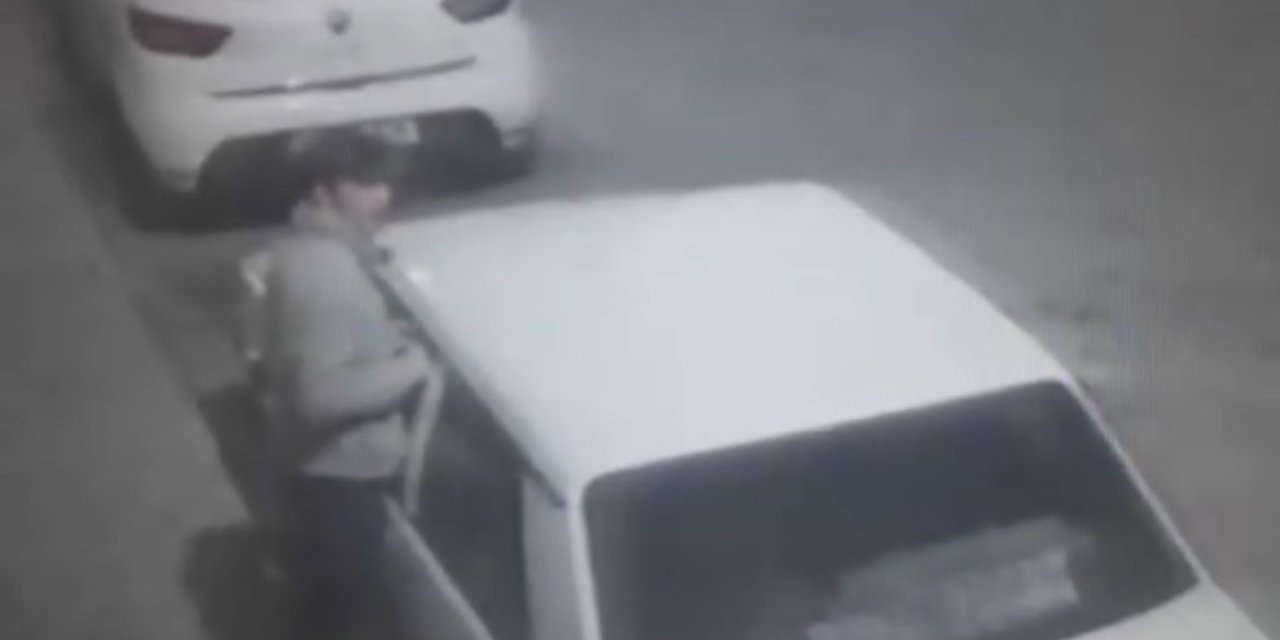 Oto Faresi Güvenlik Kamerasına Yakalandı