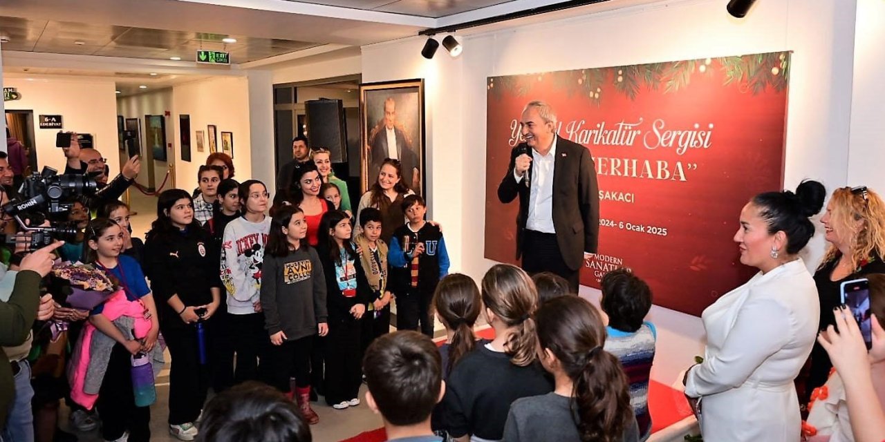 Kocagöz Karikatür Sergisinin Açılışını Yaptı