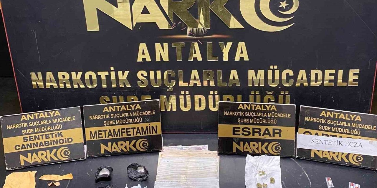 Antalya’da Son 1 Haftada Çok Sayıda Uyuşturucu Madde Ele Geçirildi